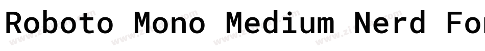 Roboto Mono Medium Nerd Font Complete字体转换